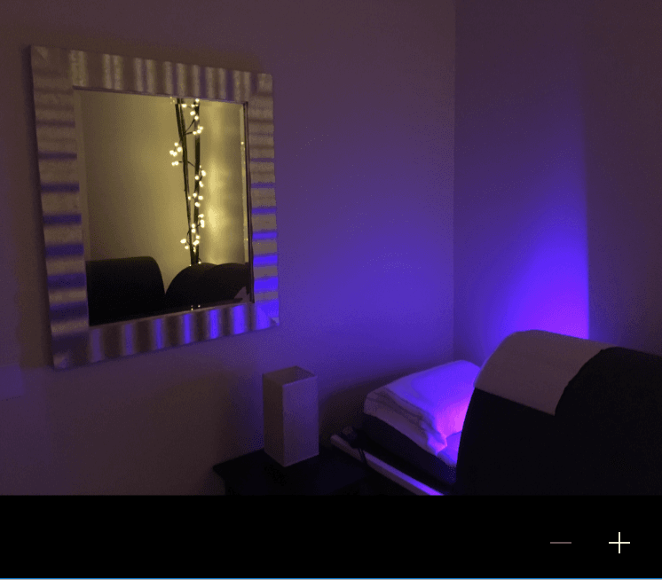 KÚR Health Spa private infrared therapy suite interior — Charlotte NC